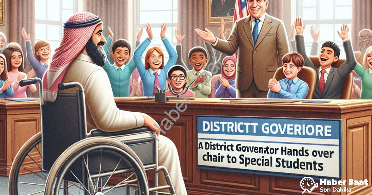 "Hisarcık Kaymakamı Erkan Atam'dan Özel Öğrencilere Anlamlı Jest: Makam Koltuğunu Devretti" başlıklı
