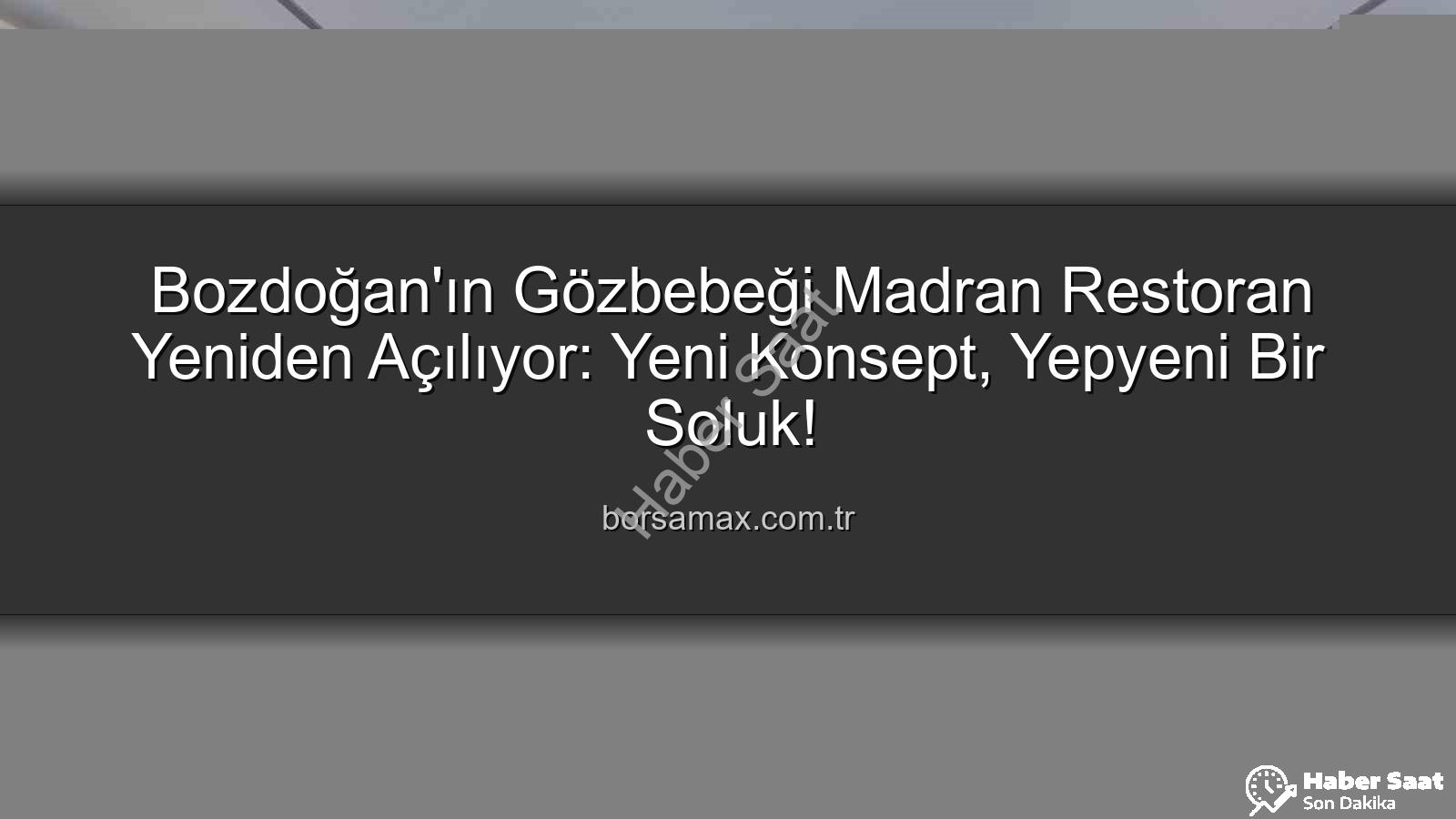 Madran Restoran - Bozdoğan'da Nefesler Tutuldu: Madran Restoran Yeniden Hayat Buluyor!