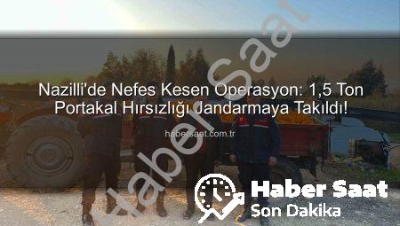Nazilli’de Nefes Kesen Operasyon: 1,5 Ton Portakal Hırsızlığı Jandarmaya Takıldı!