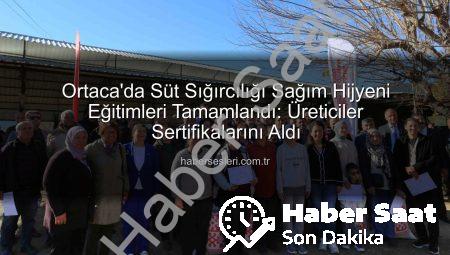 Ortaca’da Süt Sığırcılığı Kalitesi Artıyor: Hijyen ve Sanitasyon Sertifikaları Sahiplerini Buldu